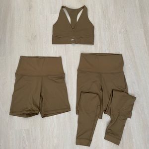 Cookie SET Active sports bra, leggings, bike shorts